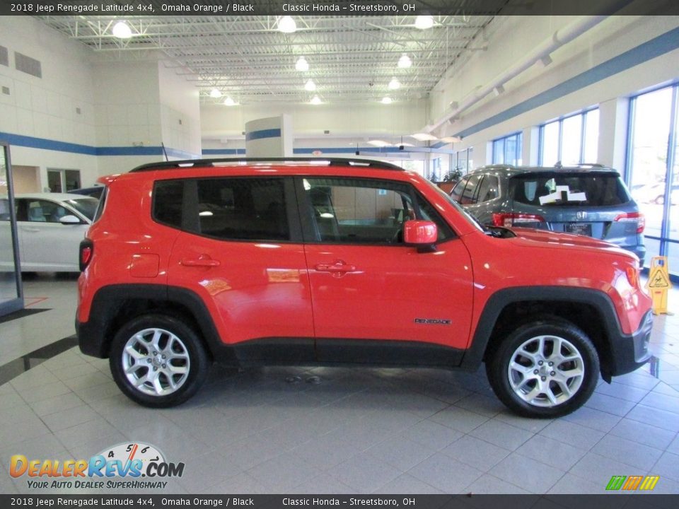 2018 Jeep Renegade Latitude 4x4 Omaha Orange / Black Photo #4