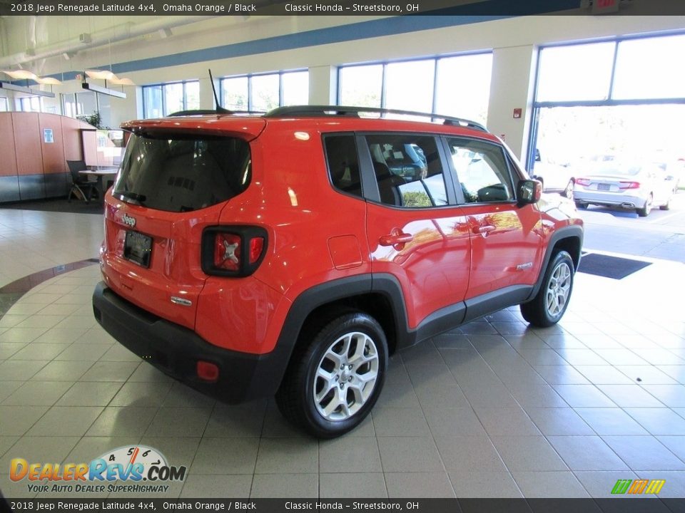 2018 Jeep Renegade Latitude 4x4 Omaha Orange / Black Photo #5