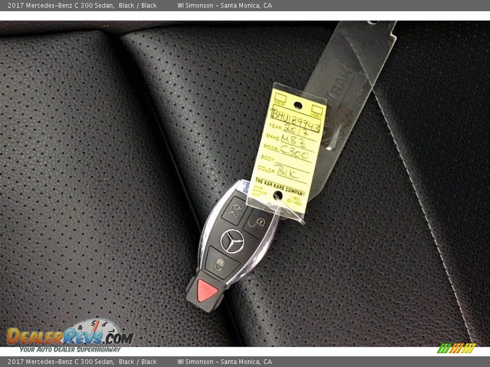 2017 Mercedes-Benz C 300 Sedan Black / Black Photo #11