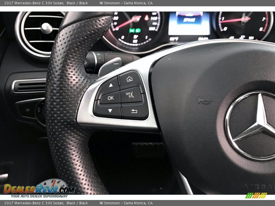 2017 Mercedes-Benz C 300 Sedan Black / Black Photo #18