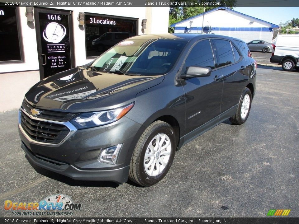 2018 Chevrolet Equinox LS Nightfall Gray Metallic / Medium Ash Gray Photo #2