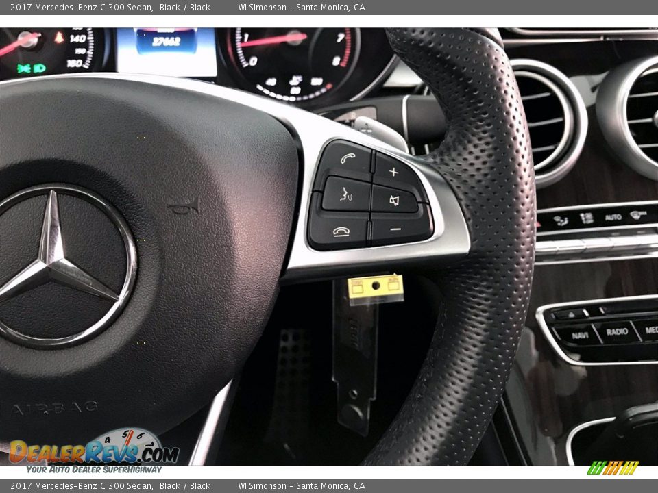 2017 Mercedes-Benz C 300 Sedan Black / Black Photo #19