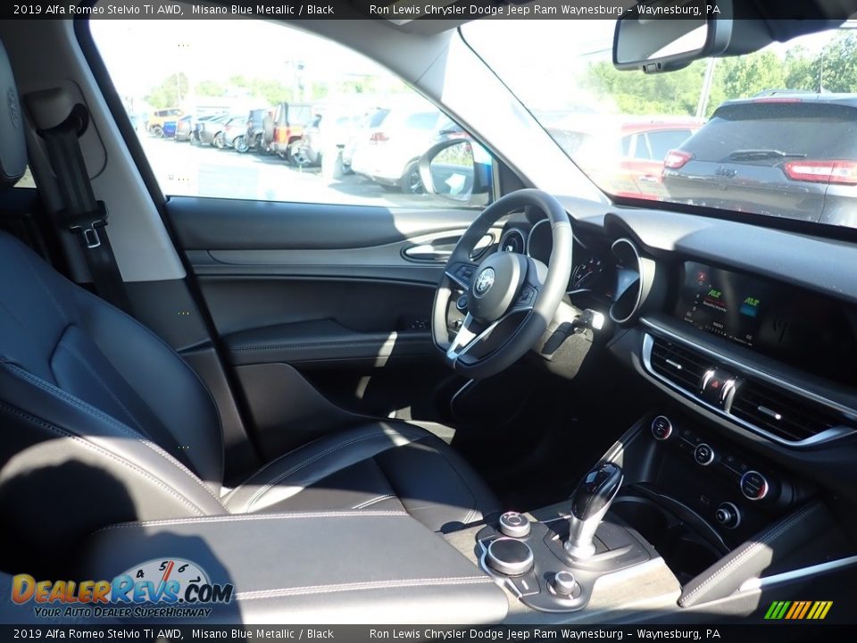 2019 Alfa Romeo Stelvio Ti AWD Misano Blue Metallic / Black Photo #11