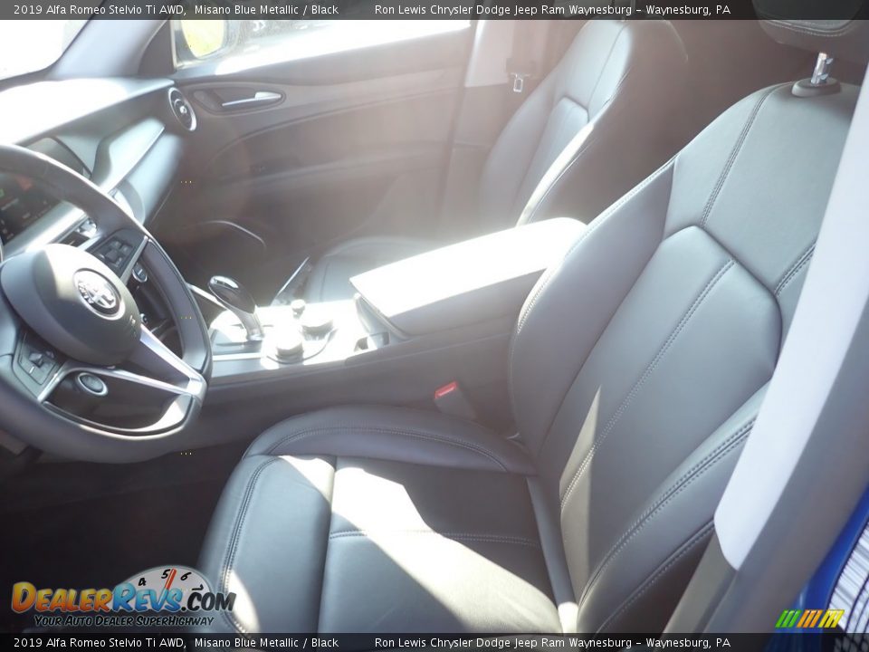 2019 Alfa Romeo Stelvio Ti AWD Misano Blue Metallic / Black Photo #13