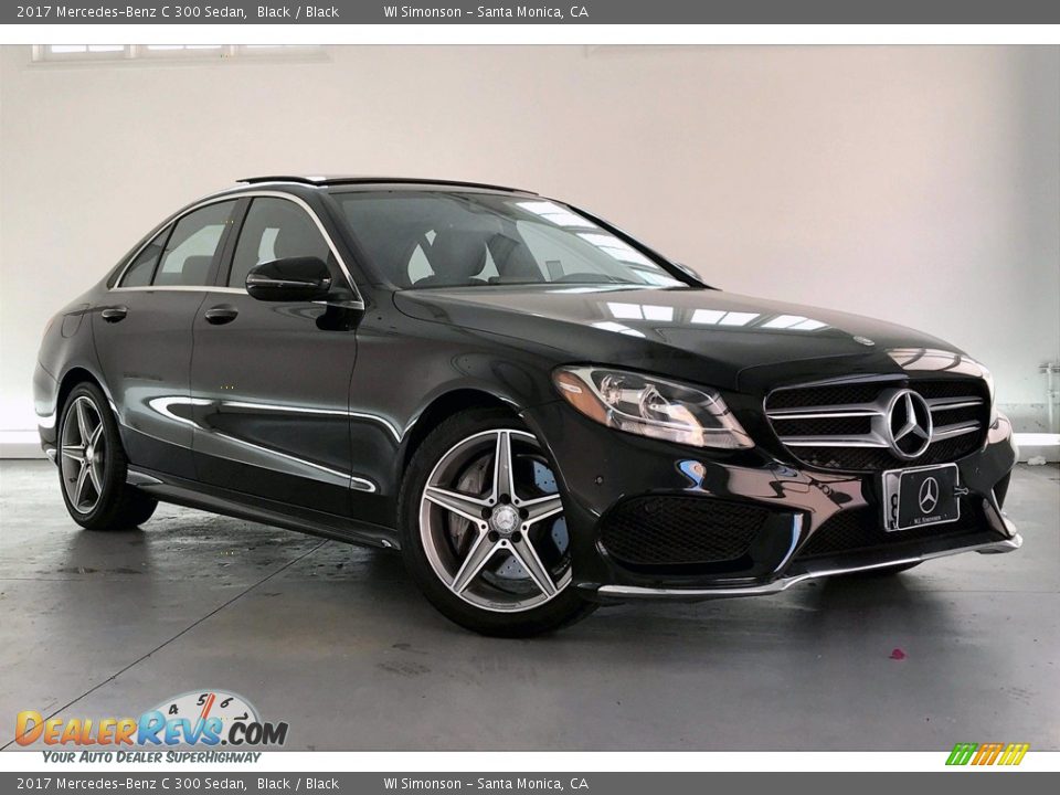 2017 Mercedes-Benz C 300 Sedan Black / Black Photo #34