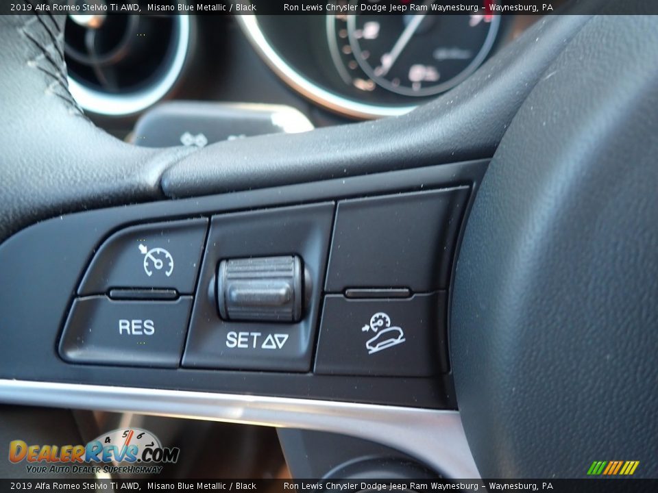 2019 Alfa Romeo Stelvio Ti AWD Misano Blue Metallic / Black Photo #20