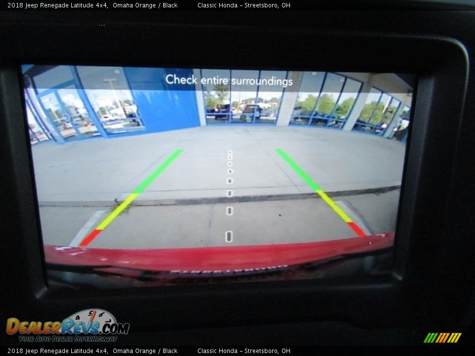 2018 Jeep Renegade Latitude 4x4 Omaha Orange / Black Photo #34