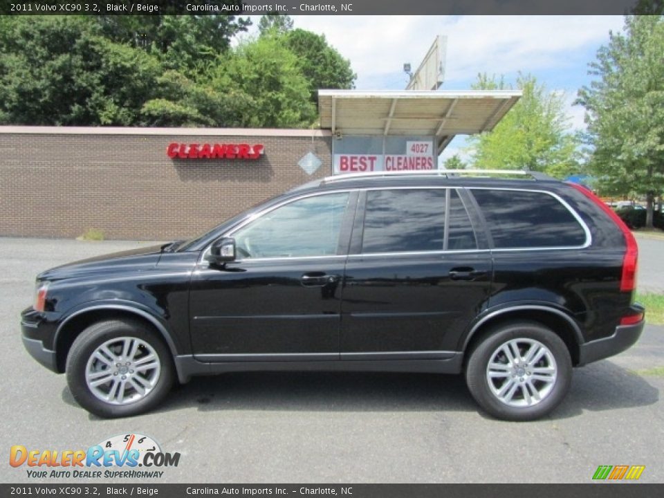 2011 Volvo XC90 3.2 Black / Beige Photo #7
