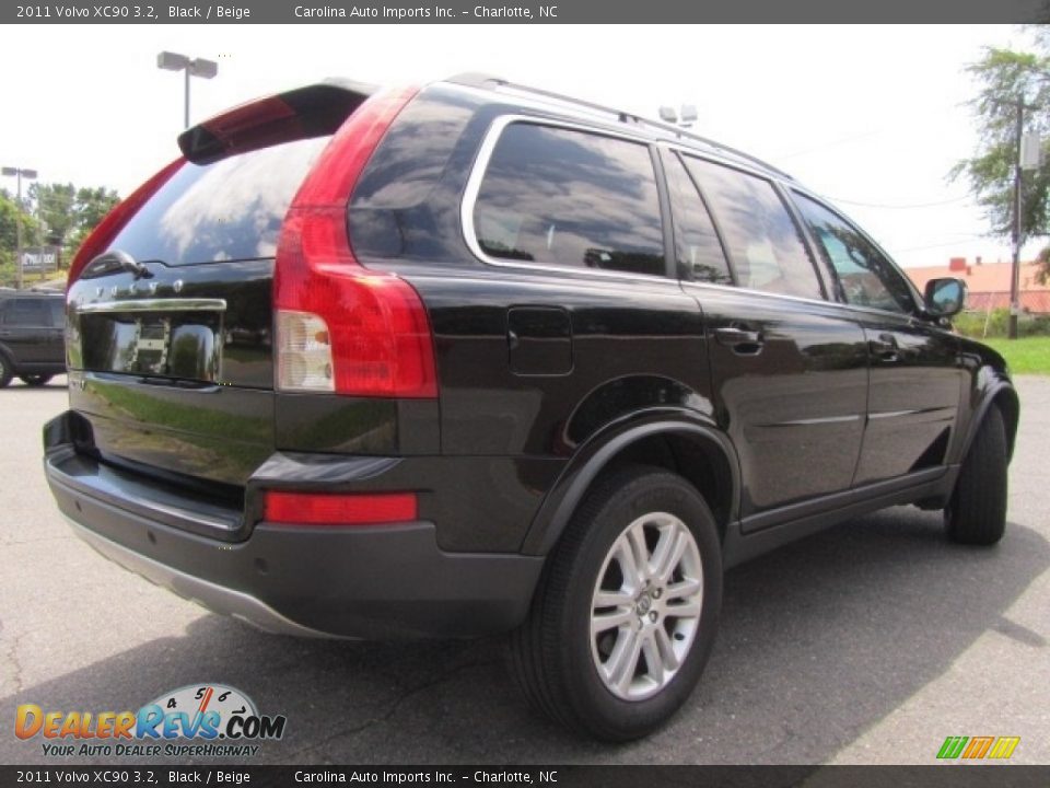 2011 Volvo XC90 3.2 Black / Beige Photo #10