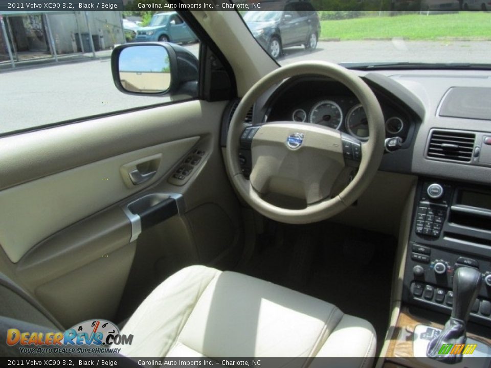 2011 Volvo XC90 3.2 Black / Beige Photo #12
