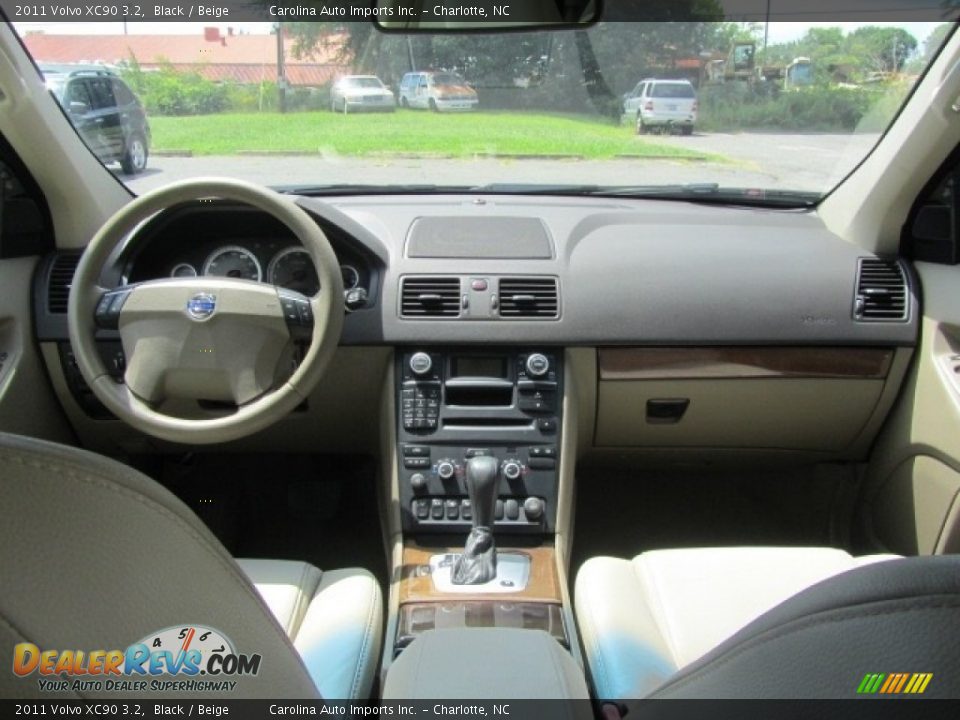 2011 Volvo XC90 3.2 Black / Beige Photo #13