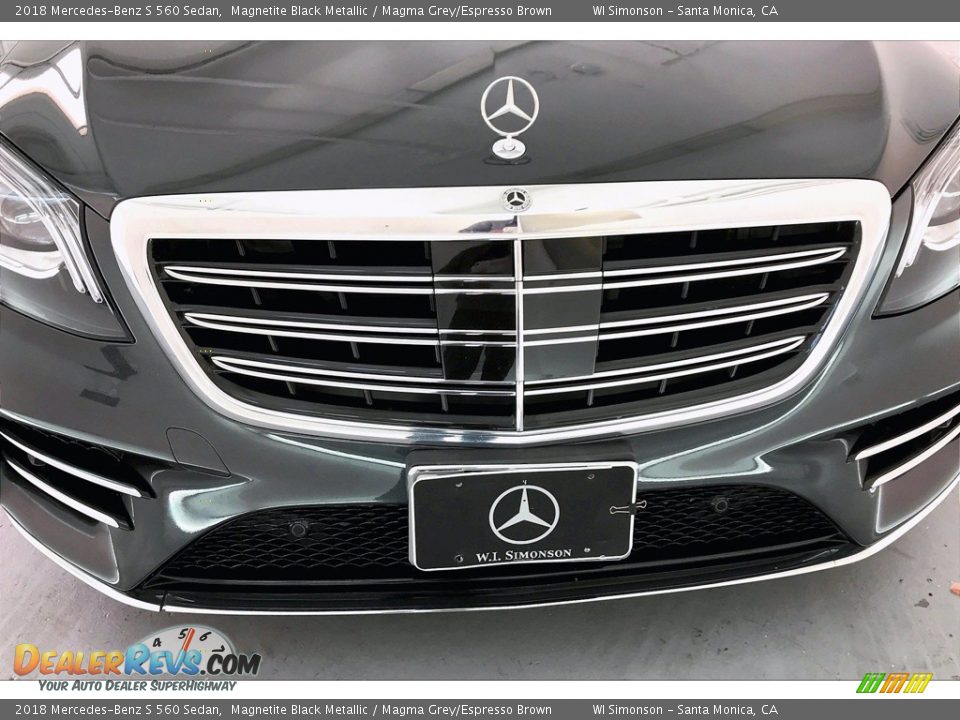 2018 Mercedes-Benz S 560 Sedan Magnetite Black Metallic / Magma Grey/Espresso Brown Photo #33