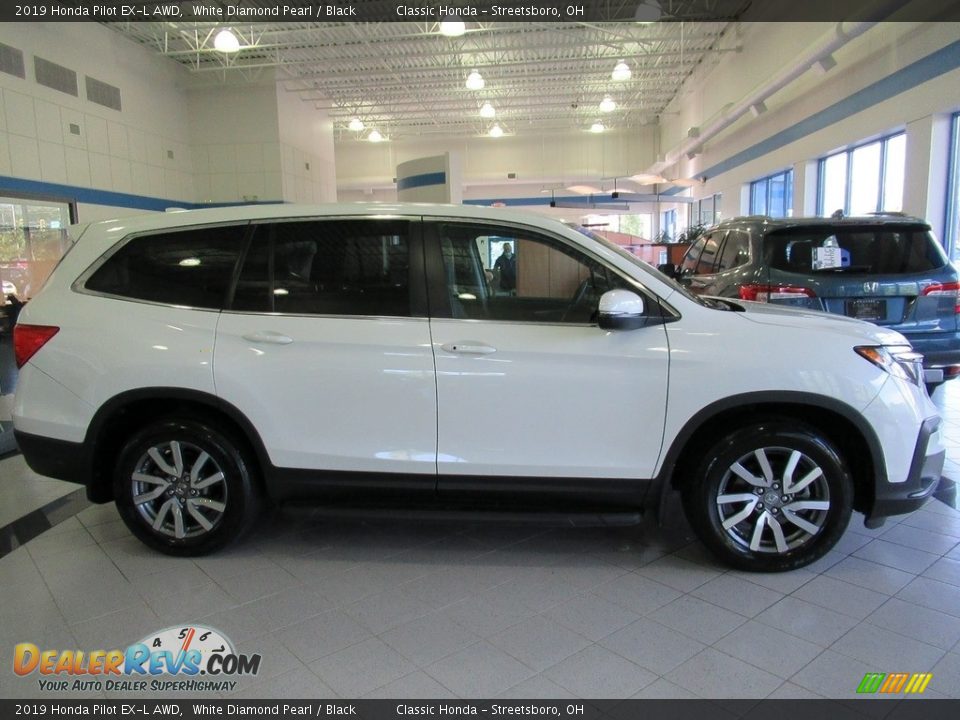 2019 Honda Pilot EX-L AWD White Diamond Pearl / Black Photo #4