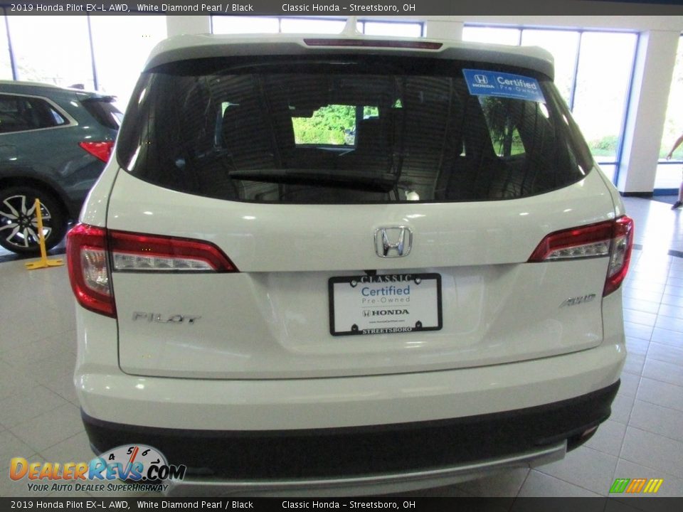 2019 Honda Pilot EX-L AWD White Diamond Pearl / Black Photo #8