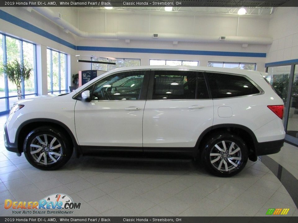 2019 Honda Pilot EX-L AWD White Diamond Pearl / Black Photo #10