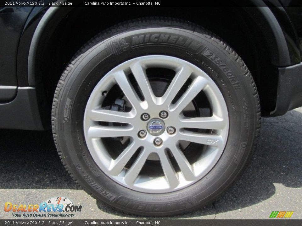 2011 Volvo XC90 3.2 Black / Beige Photo #26