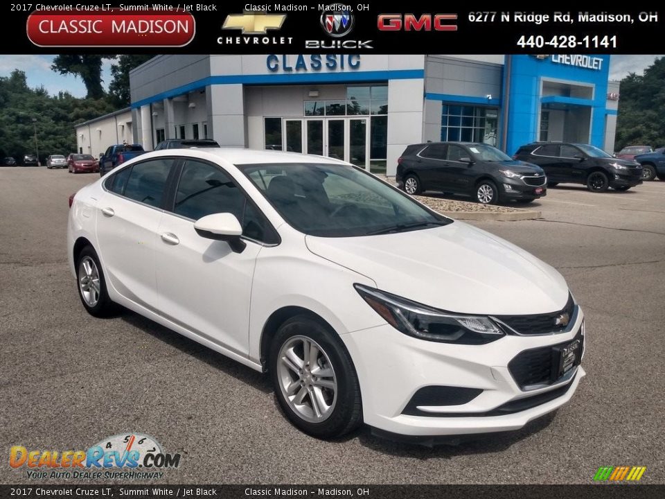 2017 Chevrolet Cruze LT Summit White / Jet Black Photo #1