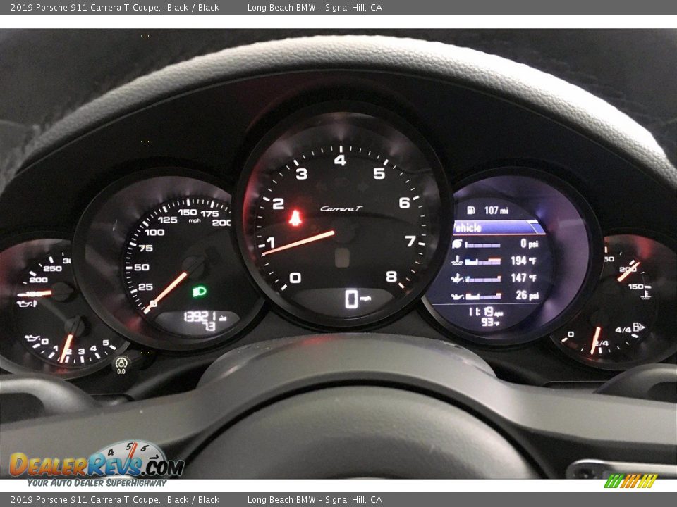 2019 Porsche 911 Carrera T Coupe Gauges Photo #19