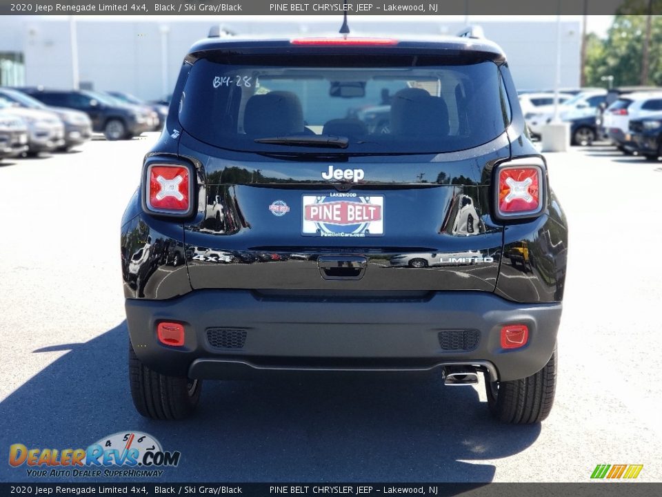 2020 Jeep Renegade Limited 4x4 Black / Ski Gray/Black Photo #7