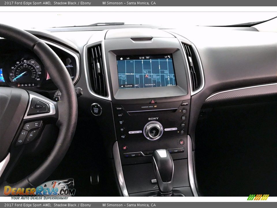 2017 Ford Edge Sport AWD Shadow Black / Ebony Photo #5