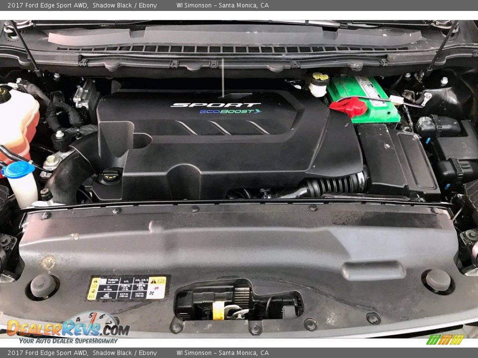 2017 Ford Edge Sport AWD Shadow Black / Ebony Photo #9
