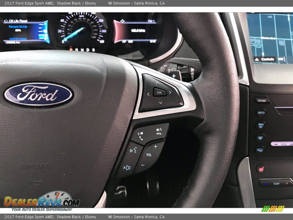 2017 Ford Edge Sport AWD Shadow Black / Ebony Photo #19