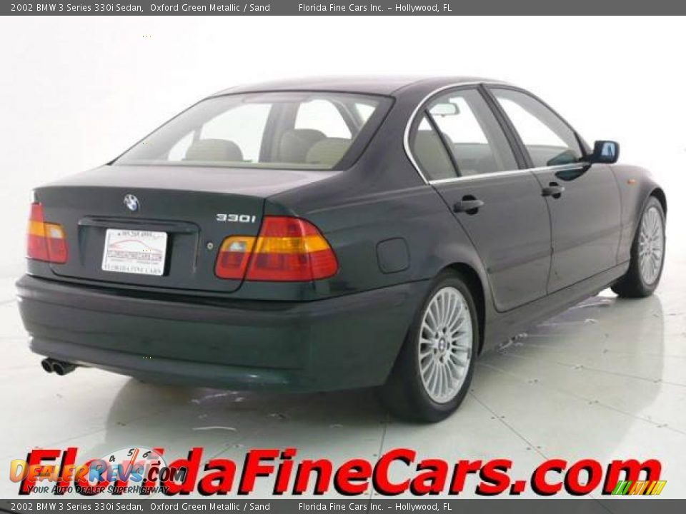 2002 BMW 3 Series 330i Sedan Oxford Green Metallic / Sand Photo #2