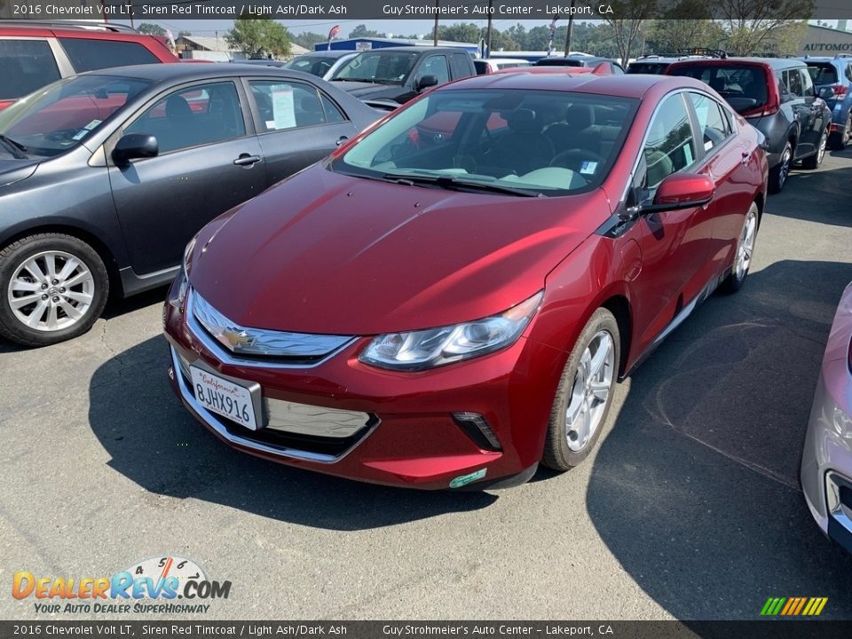 2016 Chevrolet Volt LT Siren Red Tintcoat / Light Ash/Dark Ash Photo #3