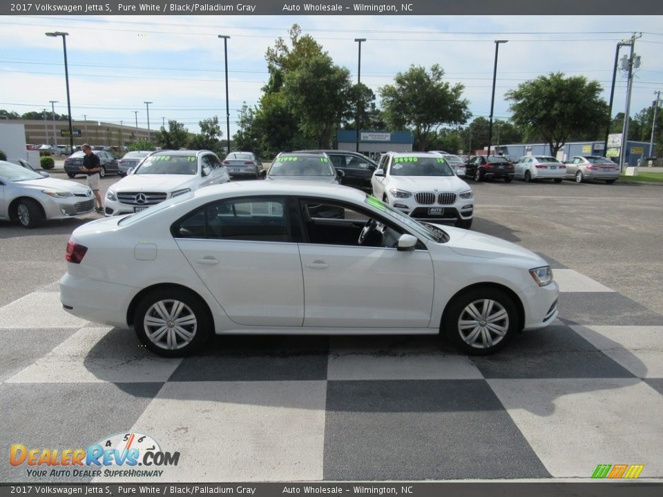2017 Volkswagen Jetta S Pure White / Black/Palladium Gray Photo #3