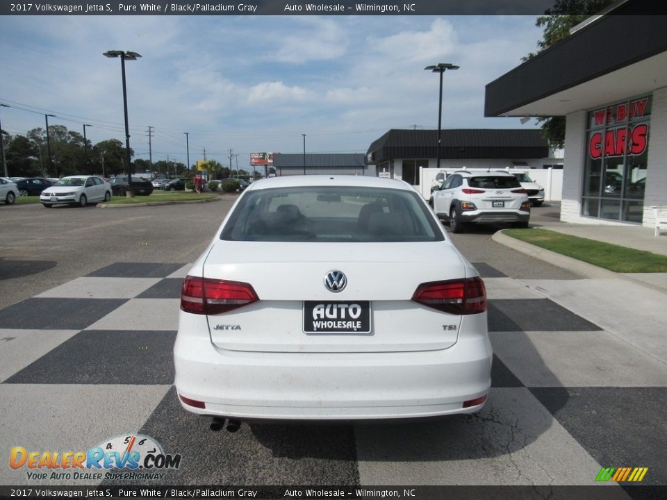 2017 Volkswagen Jetta S Pure White / Black/Palladium Gray Photo #4