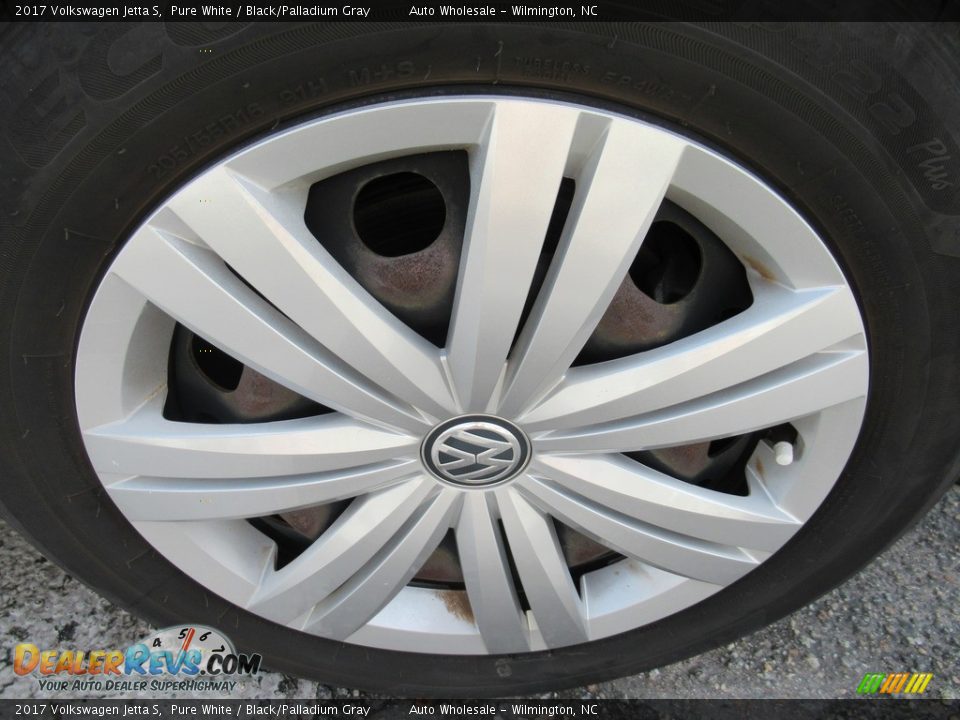 2017 Volkswagen Jetta S Pure White / Black/Palladium Gray Photo #7