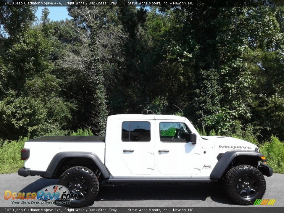 2020 Jeep Gladiator Mojave 4x4 Bright White / Black/Steel Gray Photo #7