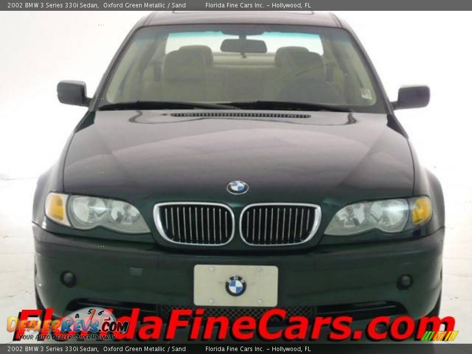 2002 BMW 3 Series 330i Sedan Oxford Green Metallic / Sand Photo #5