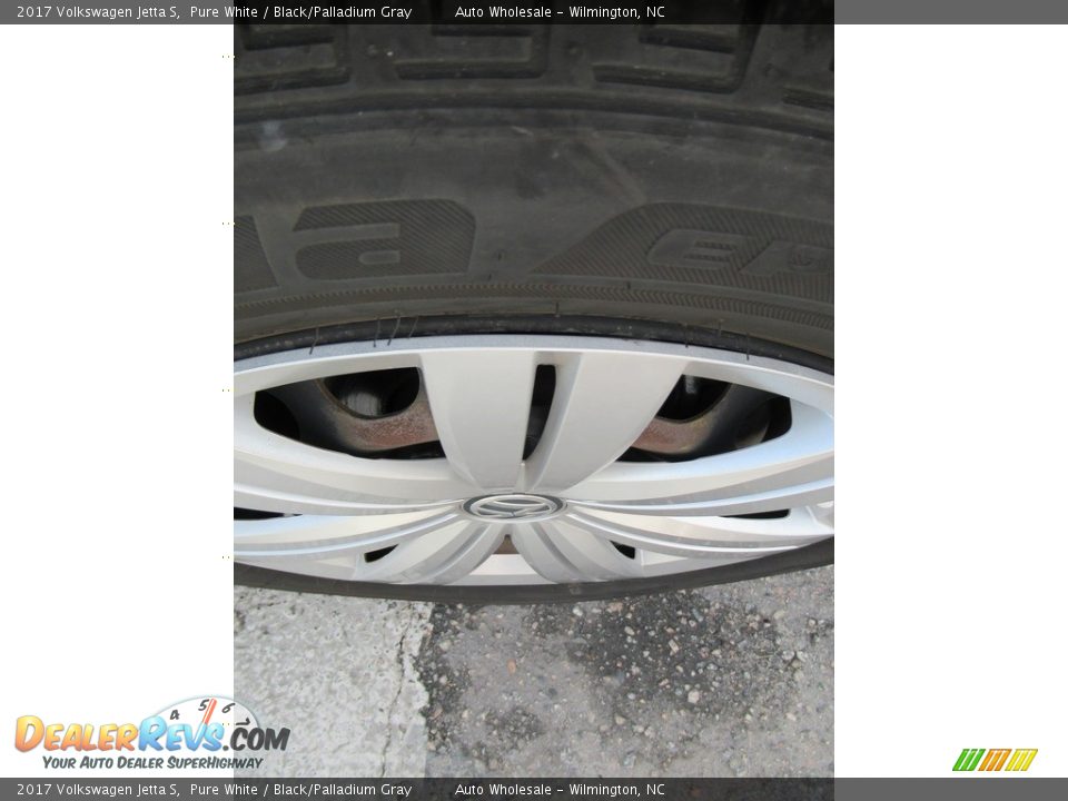 2017 Volkswagen Jetta S Pure White / Black/Palladium Gray Photo #9