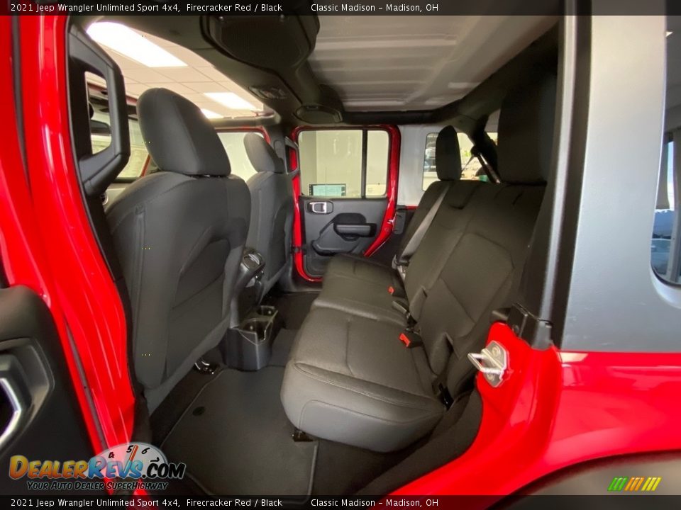 Rear Seat of 2021 Jeep Wrangler Unlimited Sport 4x4 Photo #3