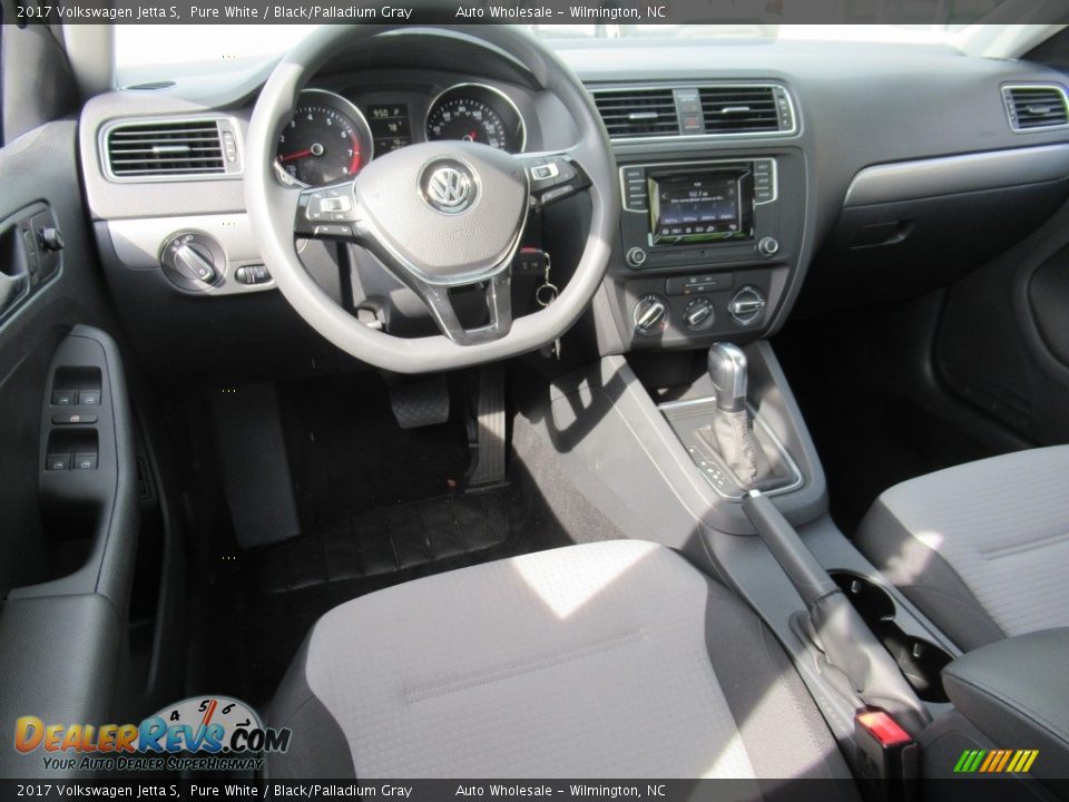 2017 Volkswagen Jetta S Pure White / Black/Palladium Gray Photo #15