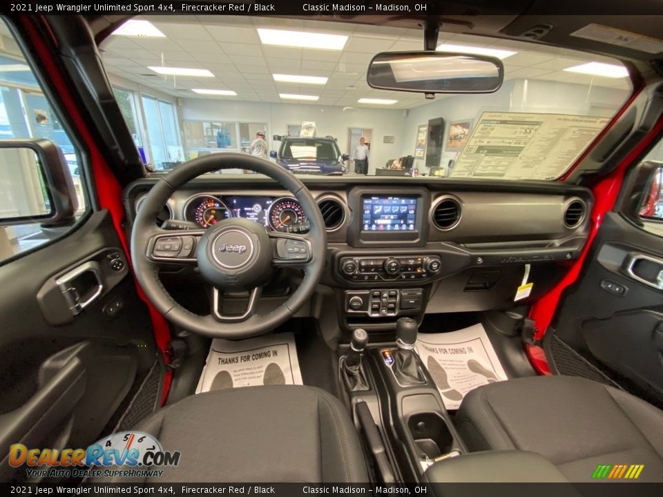Front Seat of 2021 Jeep Wrangler Unlimited Sport 4x4 Photo #4