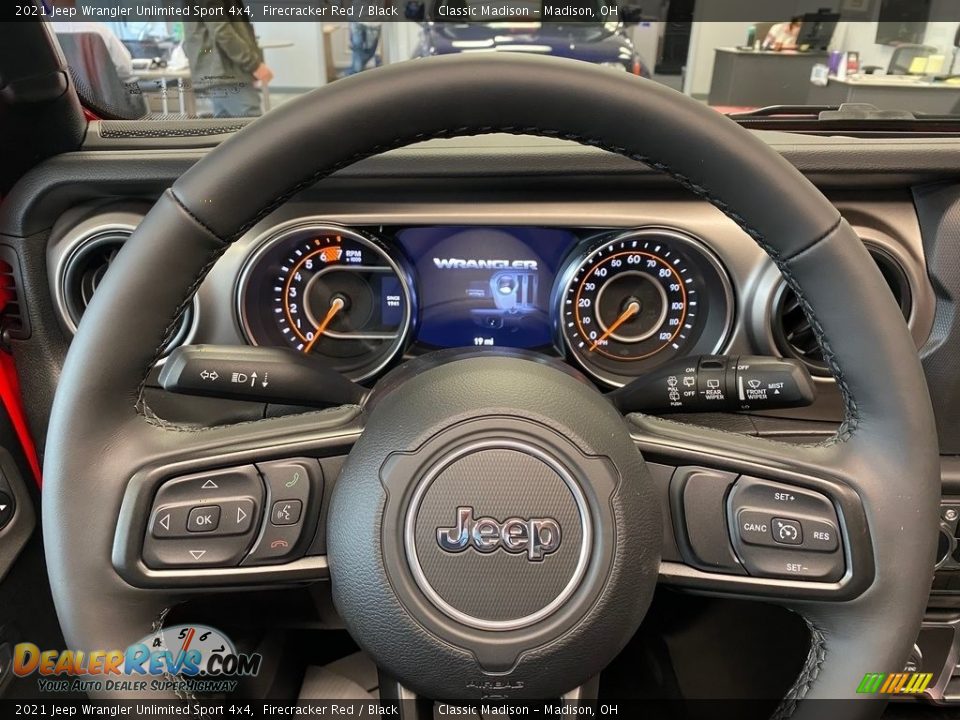 2021 Jeep Wrangler Unlimited Sport 4x4 Steering Wheel Photo #5