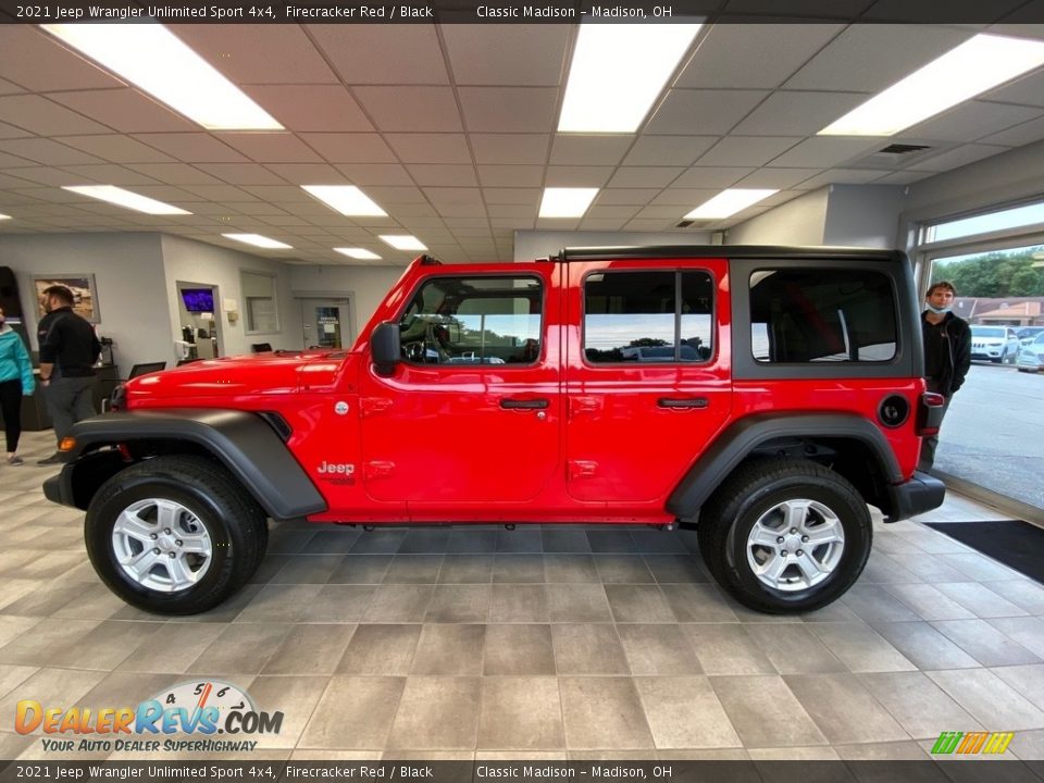 2021 Jeep Wrangler Unlimited Sport 4x4 Firecracker Red / Black Photo #8