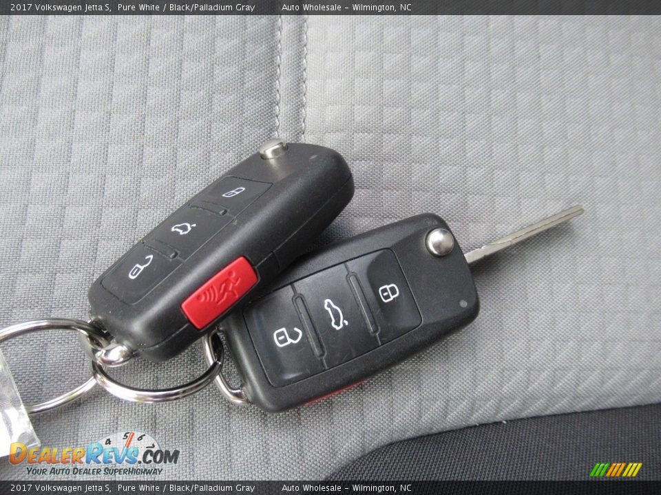 2017 Volkswagen Jetta S Pure White / Black/Palladium Gray Photo #20