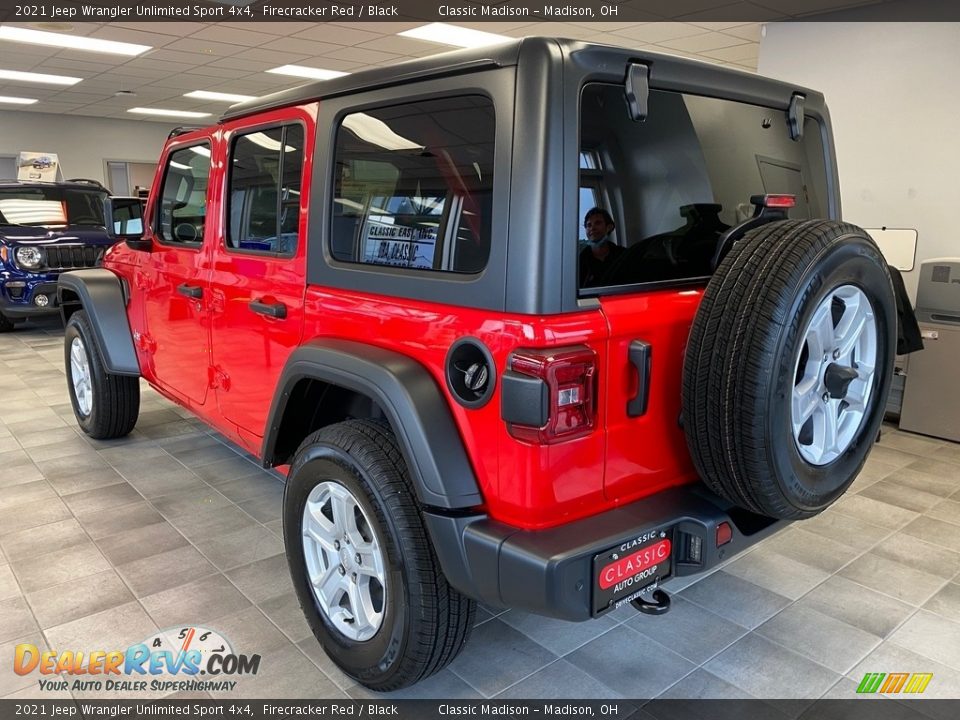 2021 Jeep Wrangler Unlimited Sport 4x4 Firecracker Red / Black Photo #9