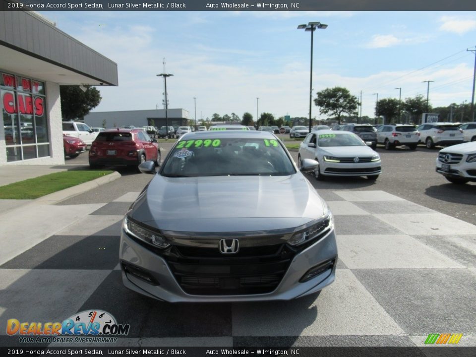 2019 Honda Accord Sport Sedan Lunar Silver Metallic / Black Photo #2