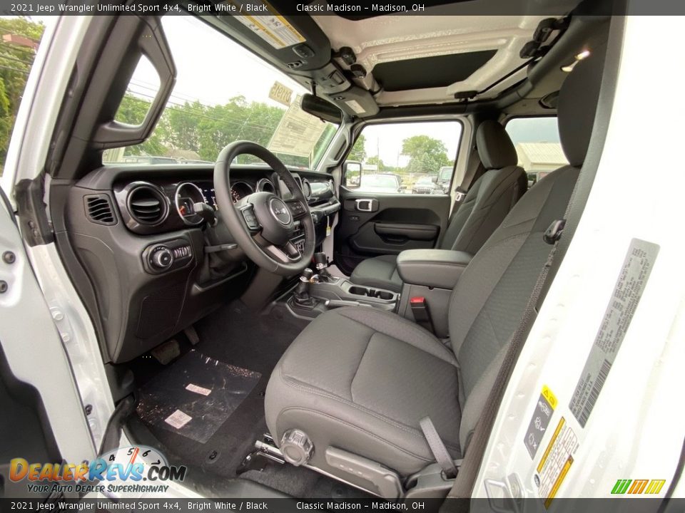 Black Interior - 2021 Jeep Wrangler Unlimited Sport 4x4 Photo #2