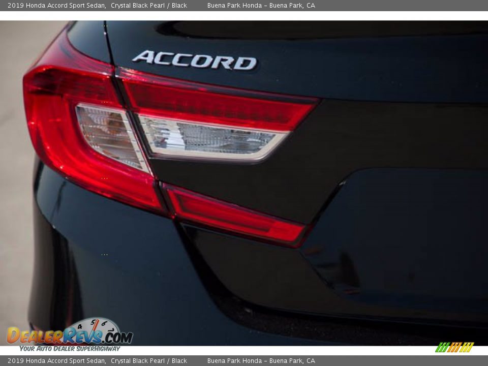 2019 Honda Accord Sport Sedan Crystal Black Pearl / Black Photo #10