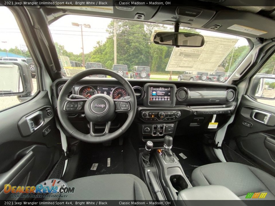 Black Interior - 2021 Jeep Wrangler Unlimited Sport 4x4 Photo #4