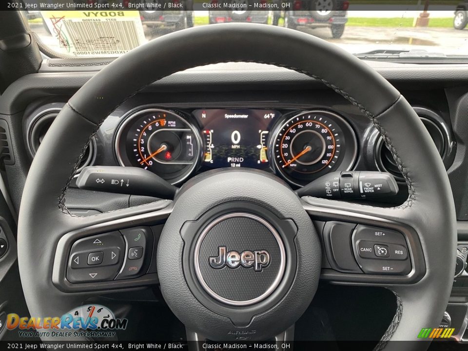 2021 Jeep Wrangler Unlimited Sport 4x4 Steering Wheel Photo #5
