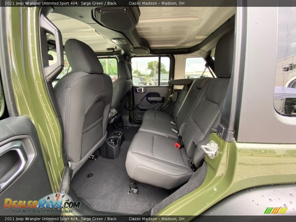 Rear Seat of 2021 Jeep Wrangler Unlimited Sport 4x4 Photo #3