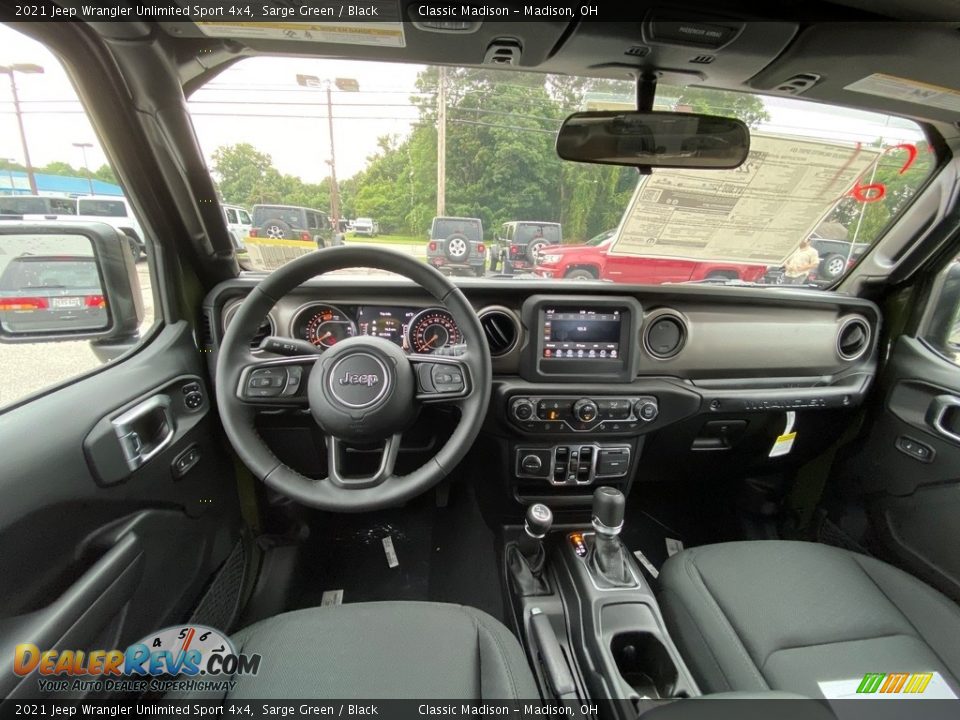 Front Seat of 2021 Jeep Wrangler Unlimited Sport 4x4 Photo #4