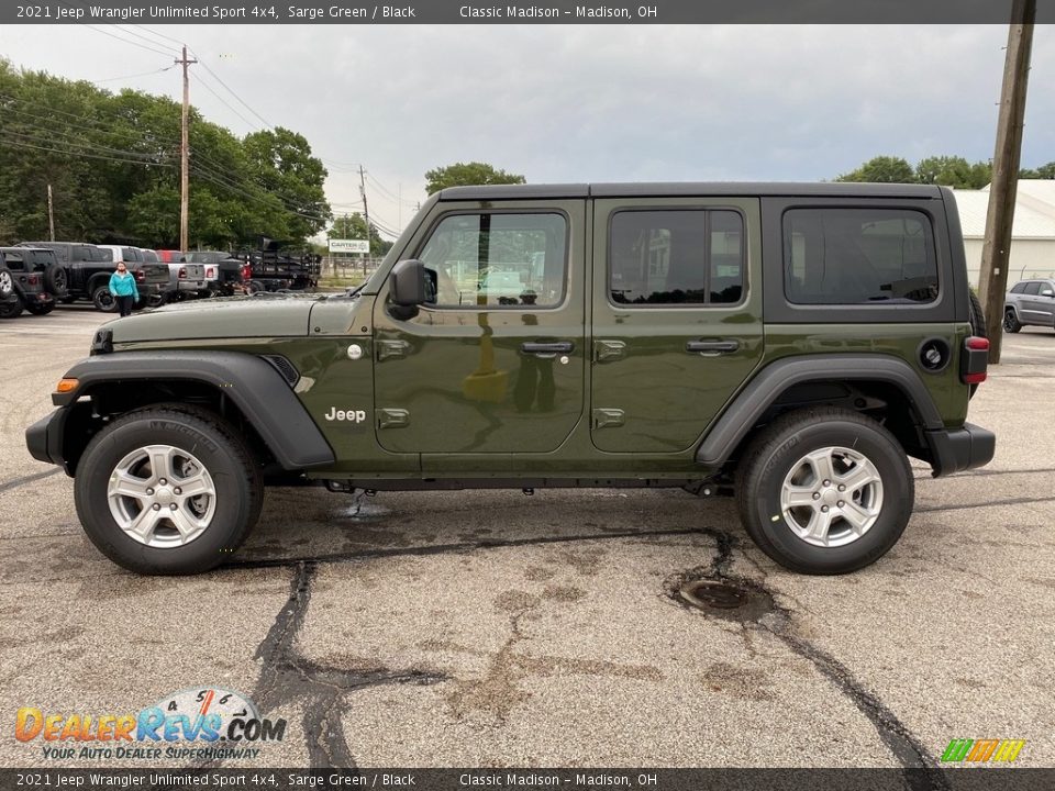 Sarge Green 2021 Jeep Wrangler Unlimited Sport 4x4 Photo #8
