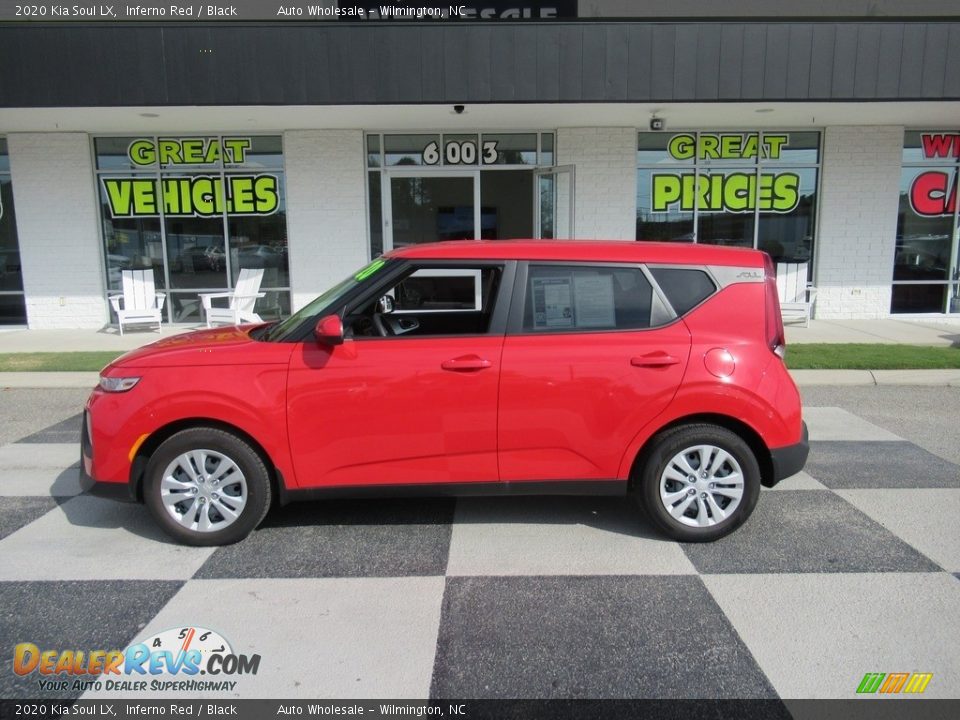 2020 Kia Soul LX Inferno Red / Black Photo #1